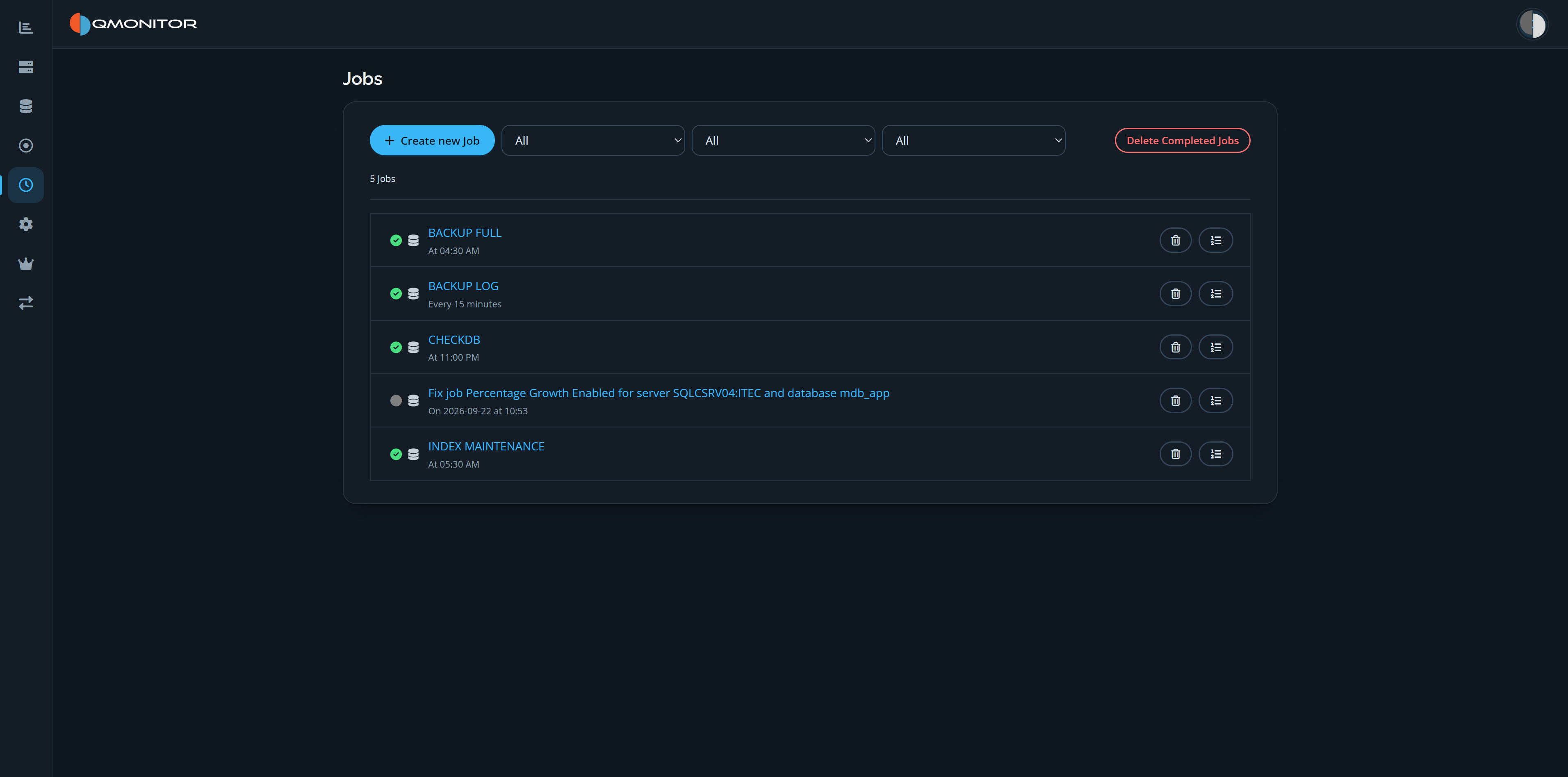 Jobs page